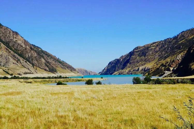 昭苏玉湖秋季风光